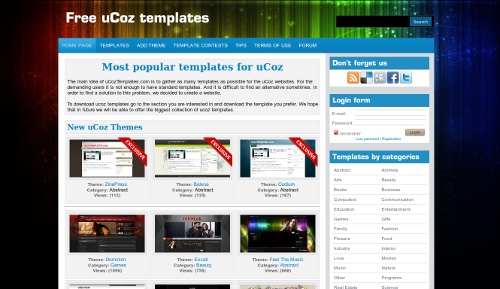 Traction Template for uCoz